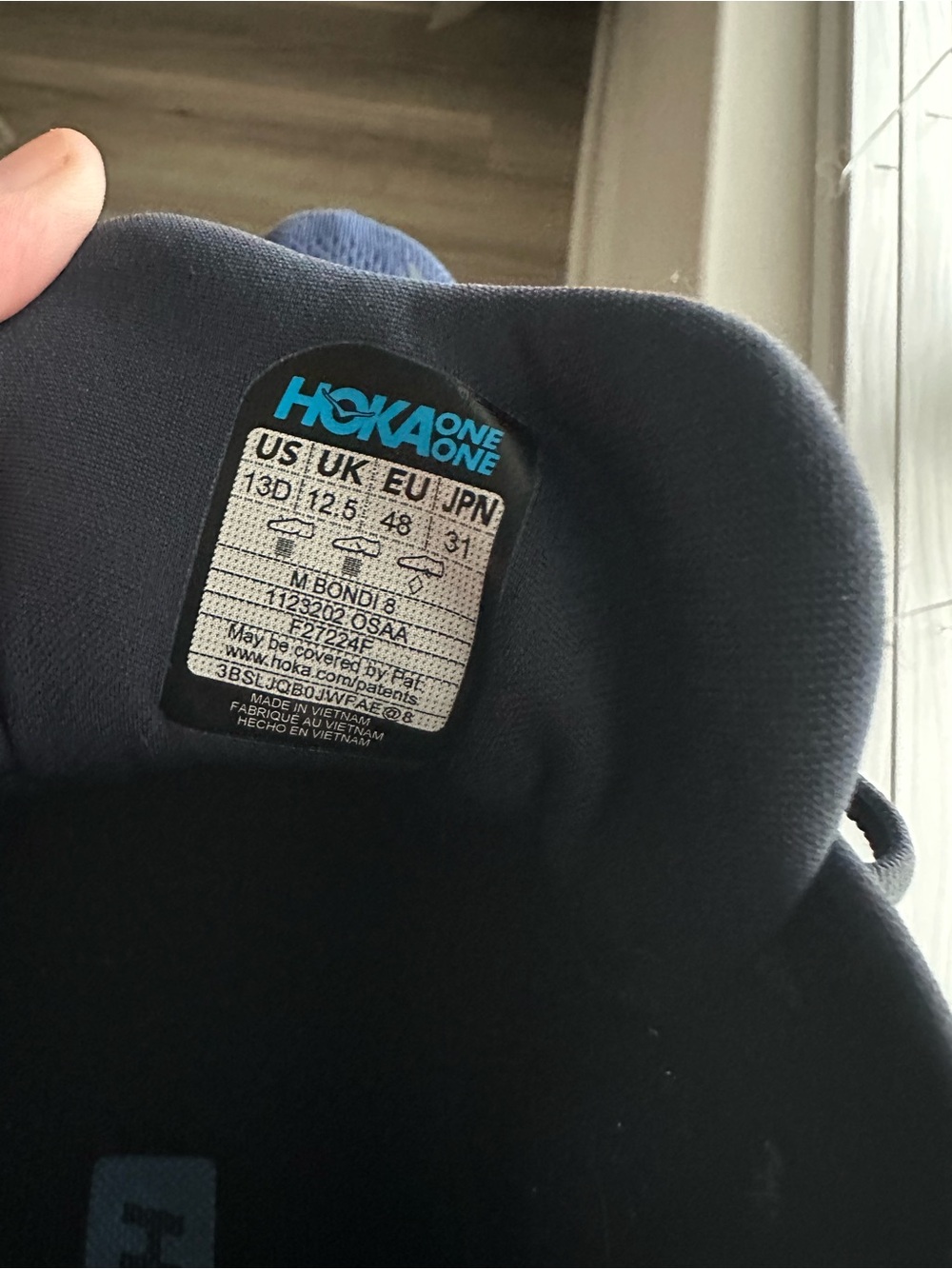 Hoka Navy Men’s Size 13 - Picture 5 of 5
